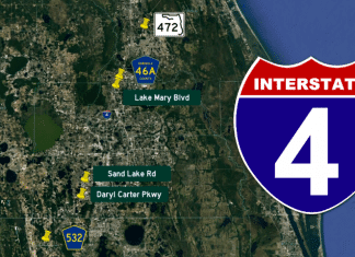 Several New “Diverging Diamond” Interchanges Planned on I-4 Beyond Orlando Diverging Diamond Interchange | I-4 Exit Guide